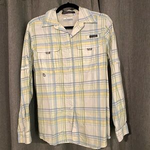 Columbia super bahama plaid shirt